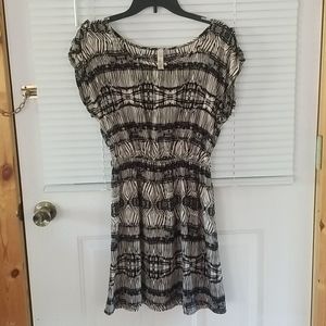 Black and super light tan dress!